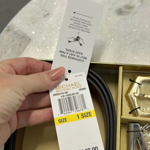 NWT Michael Kors belt gift box